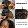 Curly Human Hair Feather Weave - CLAUALIS HAIR COUTURE