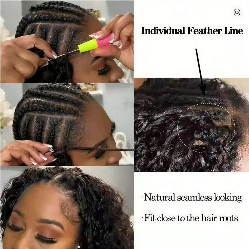 Curly Human Hair Feather Weave - CLAUALIS HAIR COUTURE
