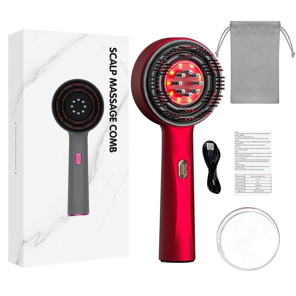Electric massage comb for household scalp red light anti stripping hair care massage comb - CLAUALIS HAIR COUTURE