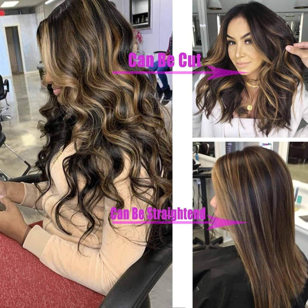 European and American Small Lace Wig Headsets with Intermediate Color Small Lace Center Split Large Wavy Long Curly Wigs - CLAUALIS HAIR COUTURE