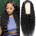 European and American Women's Wig Small Lace Center Deep Wave Long Curly Wig Headband Lace Wigs - CLAUALIS HAIR COUTURE