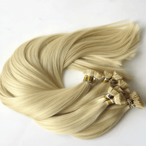 Flat Tip Hair Extensions – 100% Remy Human Hair | Seamless, Natural Look | Long-Lasting Pre-Bonded Extensions for Volume & Length - CLAUALIS HAIR COUTURE