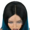 Green Human Hair Bob Wig - CLAUALIS HAIR COUTURE