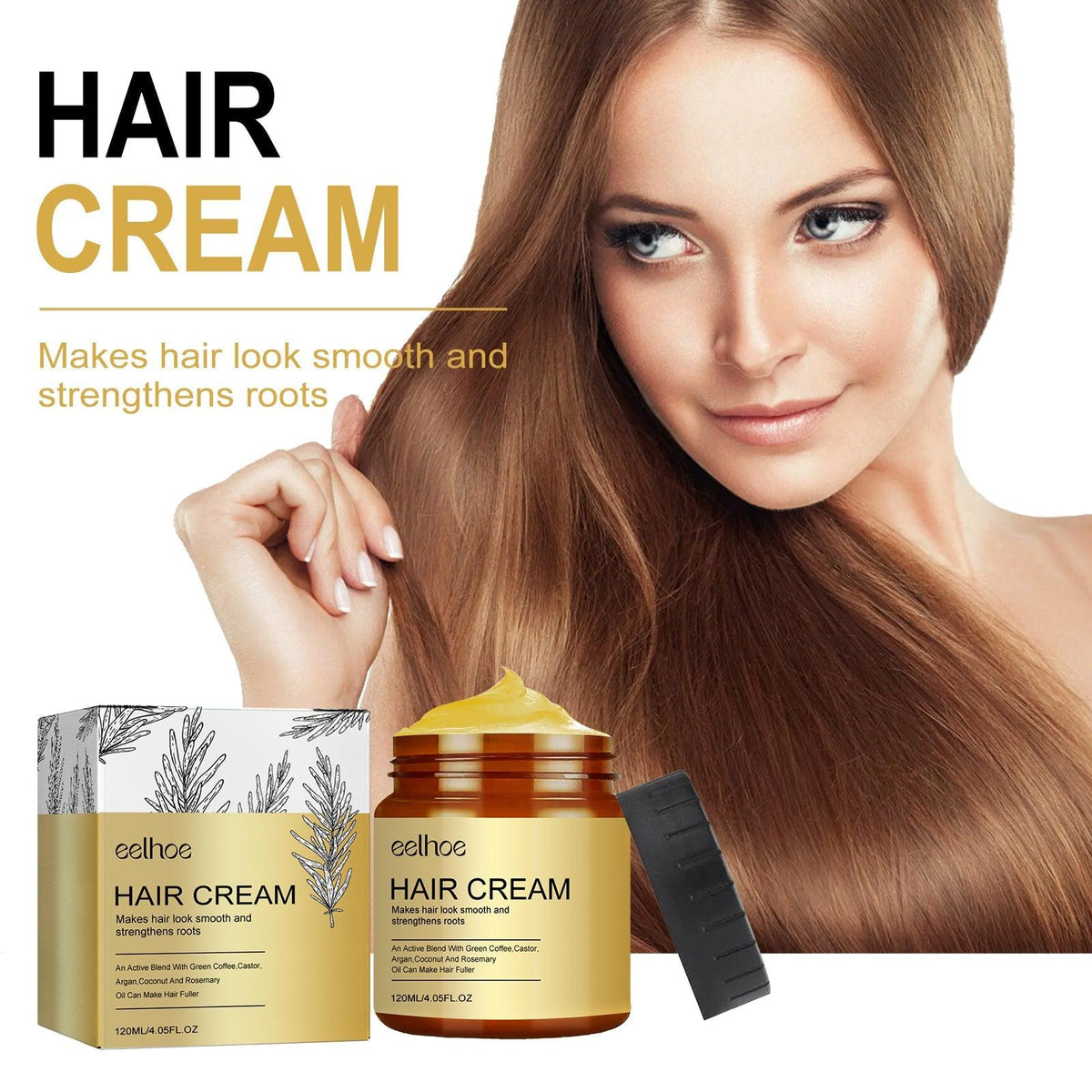 Hair Cream, Moist Soft Repair With Prevent Hair Flexible Hair Thick Hair Hair Care Cream - CLAUALIS HAIR COUTURE