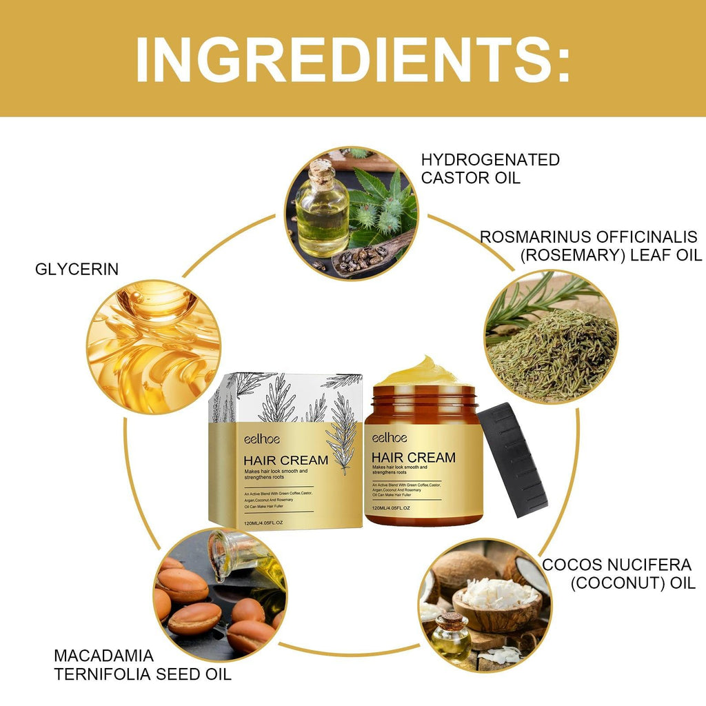 Hair Cream, Moist Soft Repair With Prevent Hair Flexible Hair Thick Hair Hair Care Cream - CLAUALIS HAIR COUTURE