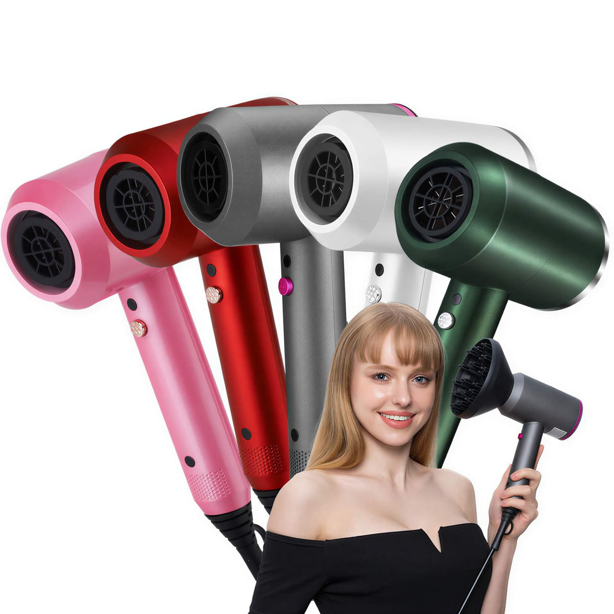 Hair Dryer Household Hammer Hair Dryer Hair Salon High Power Hair Dryer Hotel 110v Small Appliances - CLAUALIS HAIR COUTURE
