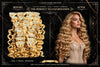 Light Golden Blonde Curly Clip-On Hair Extensions - CLAUALIS HAIR COUTURE