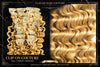 Light Golden Blonde Curly Clip-On Hair Extensions - CLAUALIS HAIR COUTURE