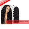 Curly Human Hair Feather Weave by@Outfy