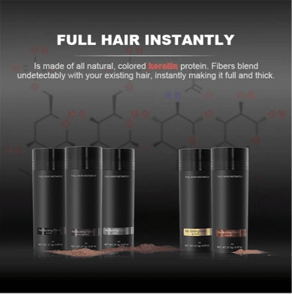 TOPP hairline powder, additional fiber powder, temporary dense hair coverage, replacement fiber hair fiber powder - CLAUALIS HAIR COUTURE
